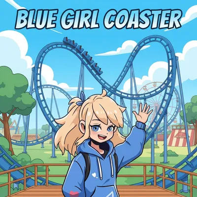 Blue Girl Coaster